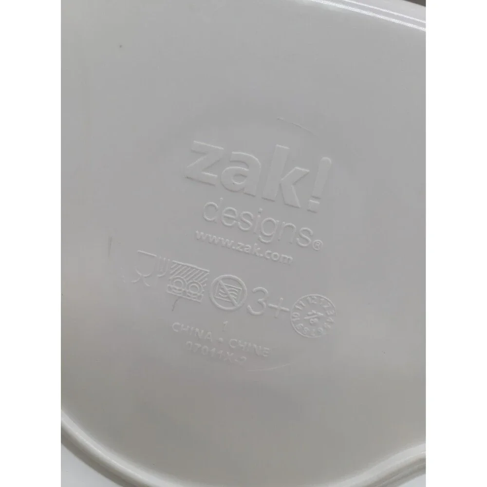 Zak! Designs Vintage 2003 Peppa Pig Childrens Melamine Divided Plate